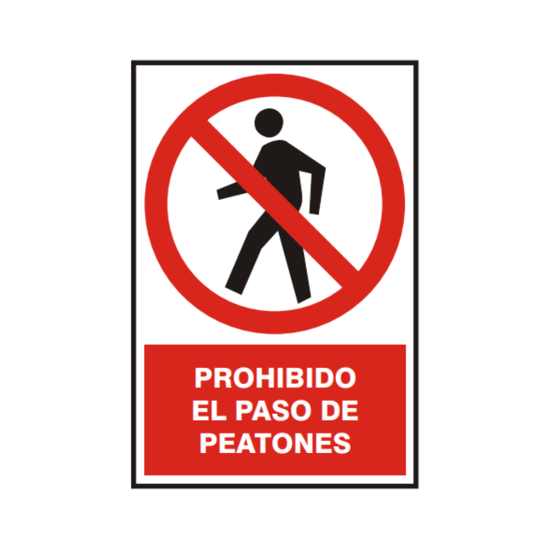 Se Al Vinil Prohibido El Paso De Peatones Damajer