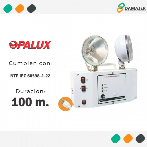 Luz de emergencia Opalux 9606.220(40w)