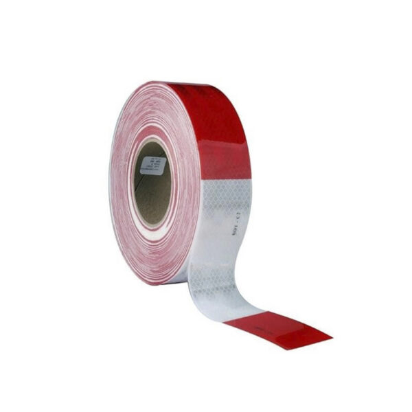 Cinta Reflectiva 3M™ Diamond Grade™, Serie 983, Rojo/Blanco, 50.8 mm x 45.72 m
