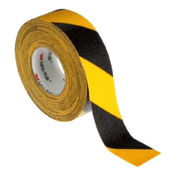 Cinta Antideslizante 3M™ Safety-Walk™ Uso General 613, Negra/Amarilla, 5 cm x 18 m