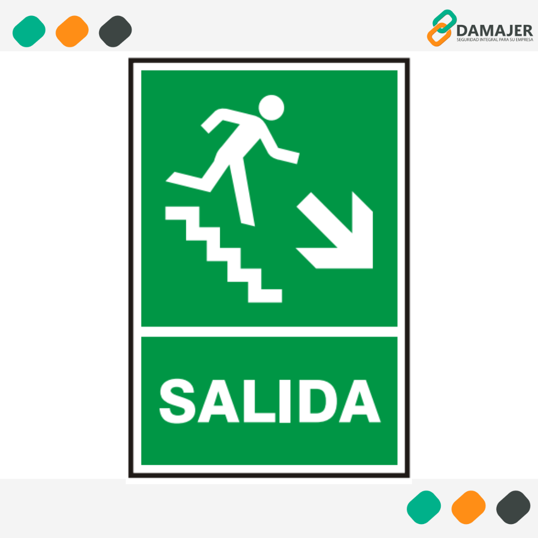 Salida escalera abajo derecha - Damajer