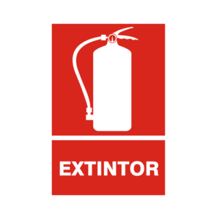 Señal vinil de extintor