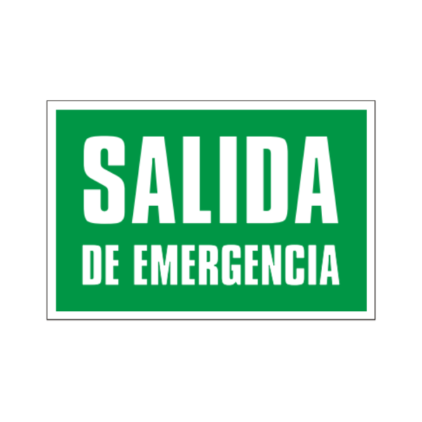 Señal vinil salida de emergencia