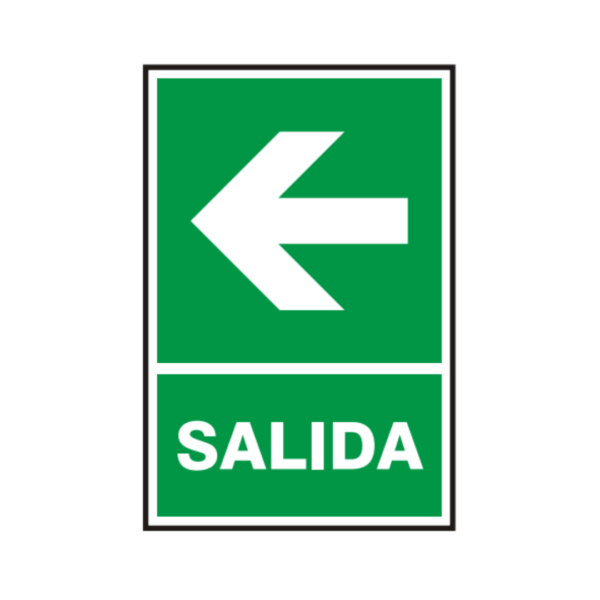 Señal vinil salida izquierda