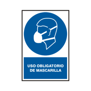 Señal vinil uso obligatorio de mascarilla