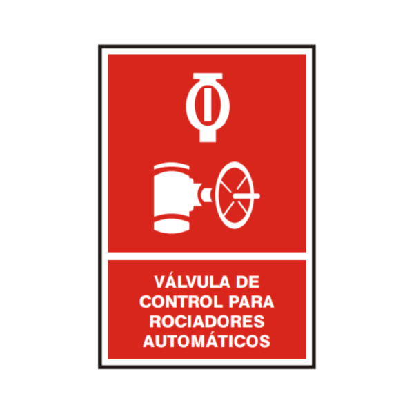 Señal vinil válvula de control para rociadores automáticos
