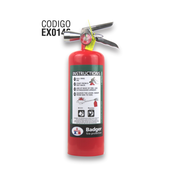Extintor badger halotron-abc de 5 Lbs 2024