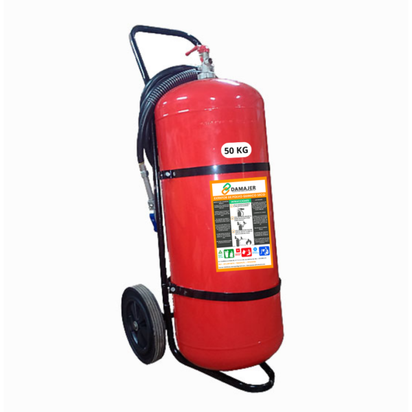 Extintor PQS ABC de 50 kg con polvo pyrochem al 90%