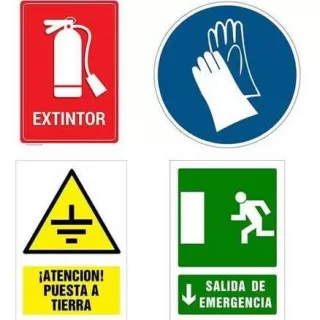 Señal de seguridad con base celtex de 20x30 cm
