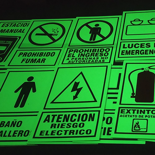 Señal Preventiva fotoluminicente de 20x30 cm - Imagen 2