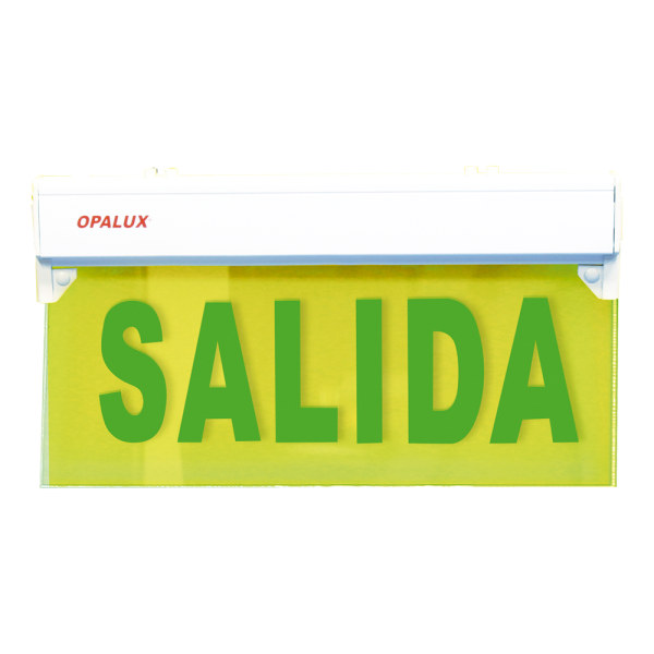 Señal Acrílica LED de Salida Marca Opalux 35x22cm