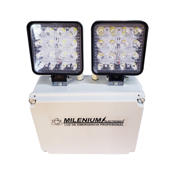 Luz de emergencia Milenium 2x27w Modelo: LEM-2703 IP65
