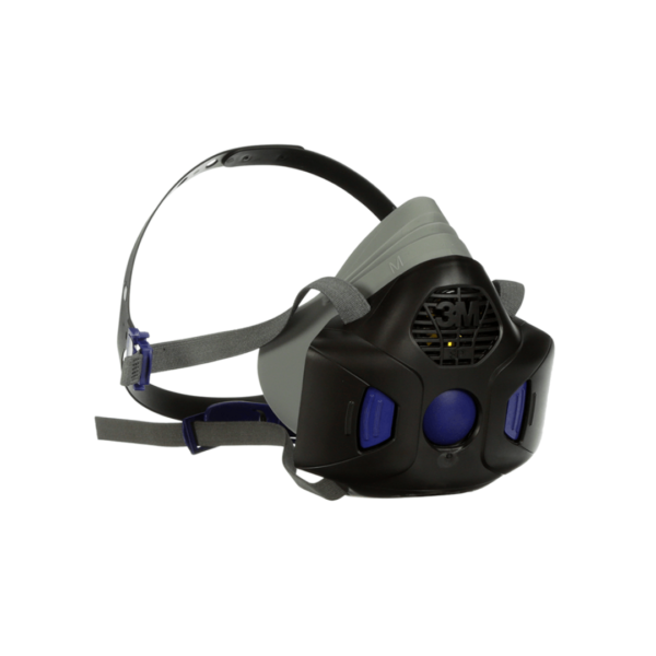 Respirador Media Cara con Diafragma Parlante 3M™ Secure Click™ HF-802SD Tamaño Mediano