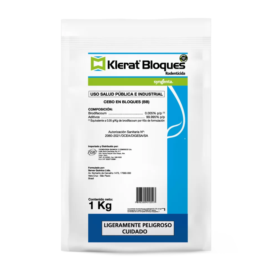 Klerat Bloque en bolsa de 1 Kg