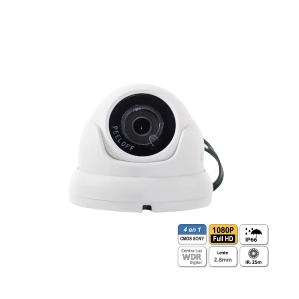 Camara Nova mini domo exterior smart IR HDCVI 1080P