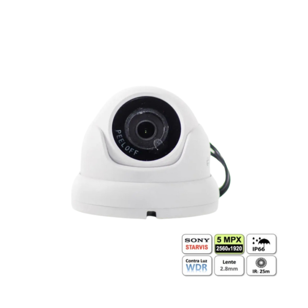 Camara Nova mini domo exterior smart IR HDCVI 5MP