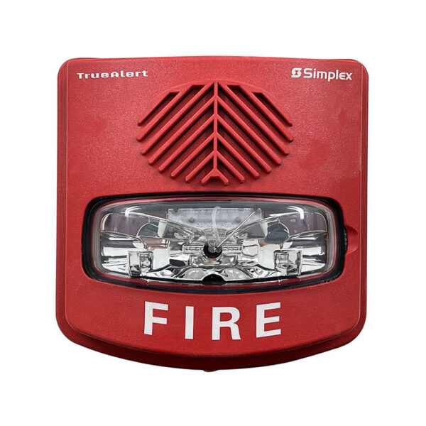Sirena con estrobo Direccionable Rojo WeatherProof | Simplex 49AV-WRFO