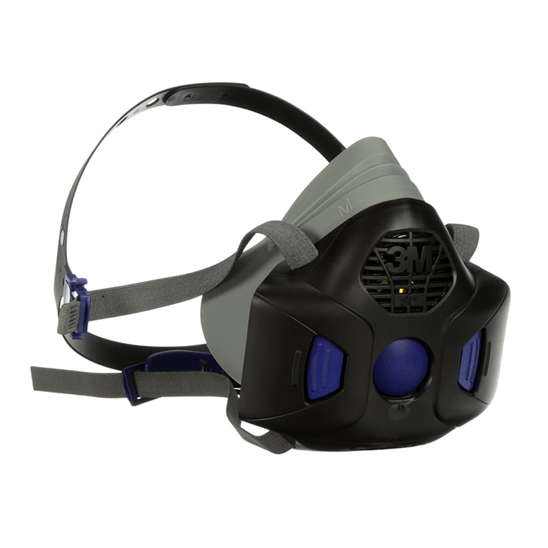 Respirador Reusable Media Cara con Diafragma Parlante 3M™ Secure Click™ HF-802SD