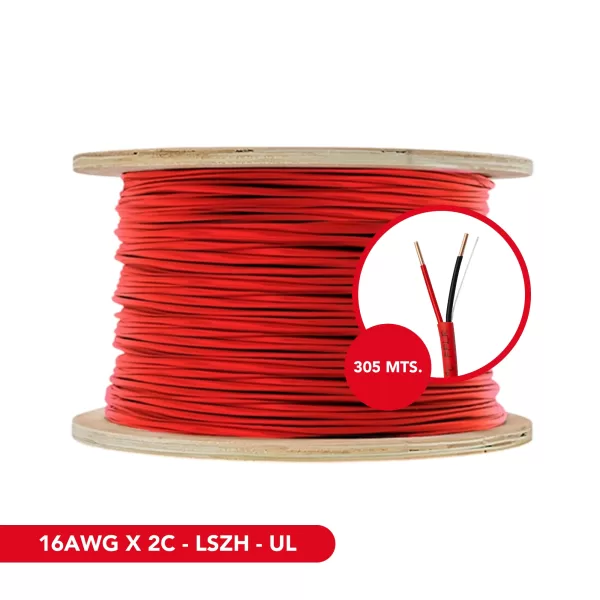 Cable contra incendio Dimax T010 FPLR 2x16 Sin Apantallar LSZH