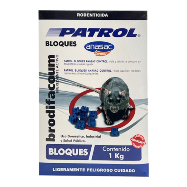 Patrol Bloque caja de 1 kg | Cebadero para ratas